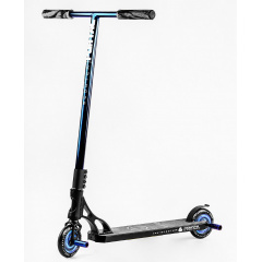 Самокат трюковый пеги алюминиевый диск и дека колёса Best Scooter Portal HIC-система PU Black and blue (114052) Тернополь