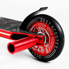 Самокат трюковый Best Scooter Skull and Snake HIC-система пеги алюминиевый диск и дека 100 кг Red (107484) Краматорск