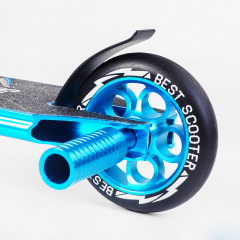 Самокат трюковый Best Scooter Spider HIC-система пеги алюминиевый диск и дека колёса PU 100 кг Blue (108372) Буча