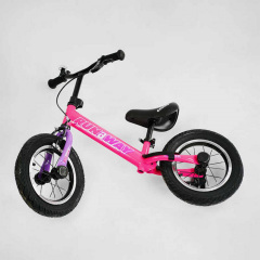 Велобег Corso 12" Run-a-Way колеса резиновые Pink (127203) Косов