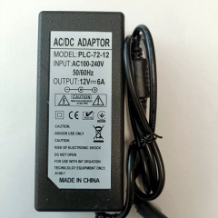 Блок питания для камер видеонаблюдения OEM PLC-72-12 12 В 6 А 72W (100221) Мукачево