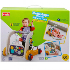 Ходунки музыкальные Viva Kids Multi - Function 3 в 1 White and orange (140329) Гуляйполе