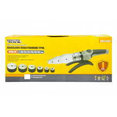 Паяльник для пластиковых труб MASTERTOOL 20-63 мм 2450 Вт 220 V 50 Hz 0-300°С IP44 LED (ППТ2450) Дніпрорудне