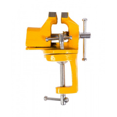 Тиски слесарные поворотные MASTERTOOL 60 мм Yellow (07-0202) Петрово