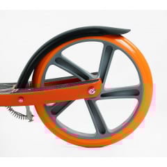 Самокат двухколесный Best Scooter PU 200 мм 1 амортизатор Orange with Black (150407) Орехов