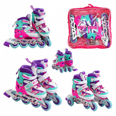 Роликовые коньки Best Roller 30-33 17-18.5 см Violet (151216) Петрово