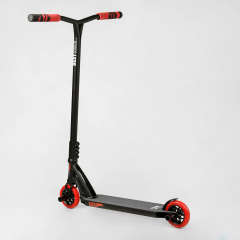 Самокат трюковый Best Scooter FEAR SCS система пеги алюминиевый диск и дека колёса PU 100 кг Black and red (112901) Енергодар