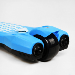 Самокат трехколесный складной руль свет звук дым Best Scooter MAXI 60 кг Blue (111437) Южноукраинск