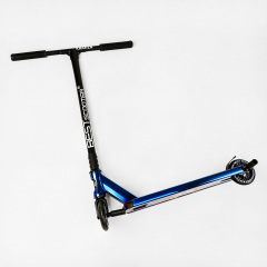 Самокат трюковый алюминиевый диск и дека Best Scooter Kraken HIC-система пеги 100 кг Black and blue (112909) Чернигов