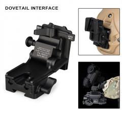Универсальное NVG крепление c HORN и DOVETAIL интерфейсами для ПНВ PVS-7/14/15/18/21/31 Norotos CL24-0237 Черный (100980) Александрия