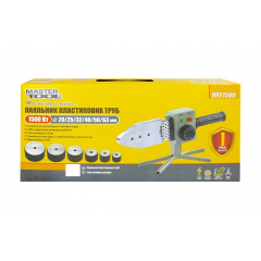 Паяльник для пластиковых труб MASTERTOOL 20-63 мм 1500 Вт 220 V 50 Hz 0-300°С IP44 LED (ППТ1500) Київ