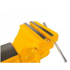 Тиски слесарные настольные поворотные MASTERTOOL 150 мм Yellow (07-0215) Павлоград