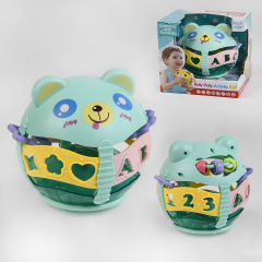 Погремушка Yufeng Мишка Fivestar Toys Неваляшка 14 х 14 х 14 см Blue (108026) Слов'янськ