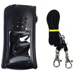 Кожаный чехол с ремешком Retevis J9110H для раций Retevis RT3/ RT3S/ TYT MD-380 Черный (100919) Жмеринка