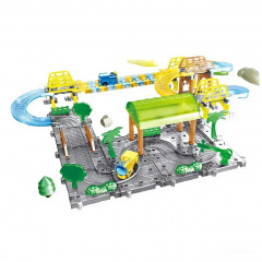 Детский трек YE XING TOYS Track Train 75 деталей Разноцветный (153337) Ровно