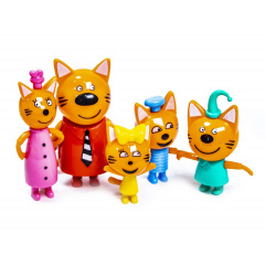 Игровой набор Три кота 5 фигурок Разноцветный (N-72) Березнегувате