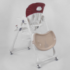 Стульчик для кормления Toti W-22019 Burgundy/White (96508) Киев