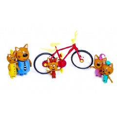 Игровой набор с фигурками Yufeng Три Кота 6-10 см Multicolor (N73) Чернівці