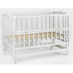 Кроватка детская с откидной боковиной Наталка Анастасия-2 120 х 60 см Grey (129955) Покровськ