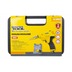 Паяльник импульсный с трансформатором MASTERTOOL 3 режима 200 Вт 220-240 V 50 Hz 0-500°С LED Yellow and Black (44-0002) Оріхів