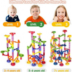 Детский конструктор лабиринт из труб и шаров 105 деталей Urbanset Marble Run Березнеговатое