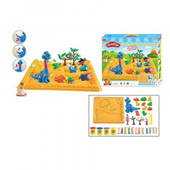 Тесто для лепки Play Doh Динозавры 4 цвета теста Разноцветный (142937) Талалаевка