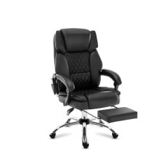 Офисное кресло с массажем Mark Adler Boss 6.0 120х55 см Black Рівне