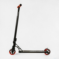 Самокат трюковый пеги алюминиевый диск и дека колёса Best Scooter Reactor HIC-система PU Black and red (112772) Новое