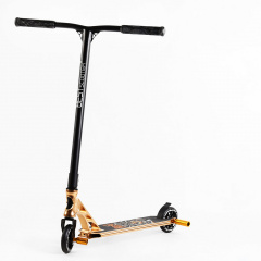 Самокат трюковый Best Scooter Spider HIC-система пеги алюминиевый диск и дека колёса PU 100 кг Gold (107486) Ворожба