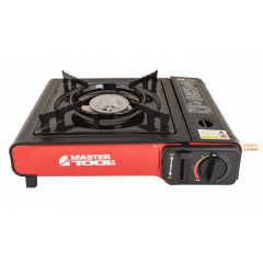 Плита портативная газовая с пьезоподжигом в пластиковом кейсе MASTERTOOL 2400 Вт Black and Red (44-5102) Київ