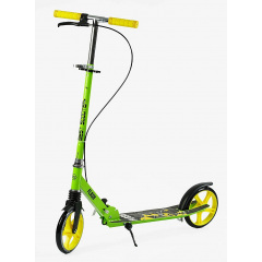 Самокат двухколесный Best Scooter PU 200 мм 1 амортизатор Green and Black (150145) Мукачево