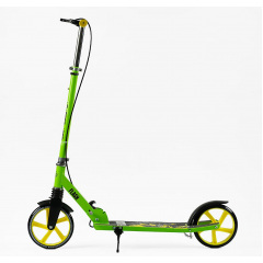 Самокат двухколесный Best Scooter PU 200 мм 1 амортизатор Green and Black (150145) Мукачево