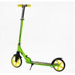 Самокат двухколесный Best Scooter PU 200 мм 1 амортизатор Green and Black (150145) Мукачево