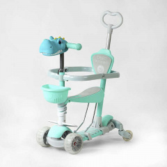 Самокат Best Scooter 5в1 PU колеса подсветка колес с бортиком Разноцветный 166619 Каменка-Днепровская