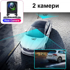 Автомобильный видеорегистратор с 4G + WIFI + GPS Nectronix K18, Full HD 1080P, с 2-мя камерами, G-sensor и удаленным online мониторингом Киев