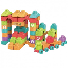 Конструктор в ведре Yufeng Big Building Blocks 90 деталей Разноцветный (164952) Оріхів