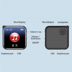 Мини-диктофон с радио и MP3 плеером Nectronix M30 32 Гб (101084-32) Городок