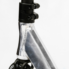 Самокат трюковый Best Scooter Warrior HIC-система пеги алюминиевый диск и дека колёса PU 100 кг Black and white (112764) Киев