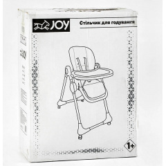 Стульчик для кормления Joy ПВХ 4 колеса White and Yellow (145028) Чернігів