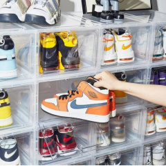 Набор из 6 шт штабелированных пластиковых органайзеров Urbanset для ботинок и обуви Золотоноша