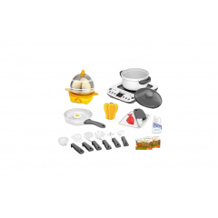 Детская плитка с посудой Yufeng Little Chef Kitchen 18 частей White and black (153013) Киев
