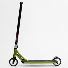 Самокат трюковый Best Scooter Freestyle Pro HIC-система пеги алюминиевый диск и дека колёса PU Green (115642) Березнегувате