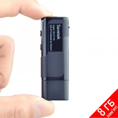 Флешка диктофон с голосовой активацией записи Savetek GS R-13 до 10 часов работы (100854) Генічеськ