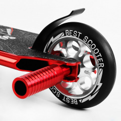 Самокат трюковый Best Scooter Spider HIC-система пеги алюминиевый диск и дека колёса PU 100 кг Red (107490) Петрово