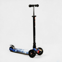 Самокат Best Scooter MAXI S 4 колеса PU СВЕТ Web of Universe 60 кг Разноцветный (111812) Изюм