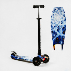 Самокат Best Scooter MAXI S 4 колеса PU СВЕТ Web of Universe 60 кг Разноцветный (111812) Изюм