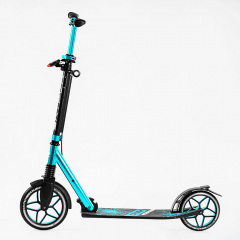 Двухколесный самокат алюминиевый фара амортизатор Skyper Crush 100 кг Turquoise (116954) Городок
