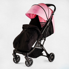 Коляска прогулочная детская JOY Fabiana 30 кг Pink and black 118439 Петрово
