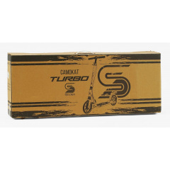 Самокат двухколесный Skyper Turbo PU колеса 200 мм 2 амортизатора Black and Orange (146086) Київ