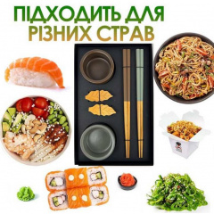 Многоразовый набор посуды для суши и роллов Urbankit 8 предметов NC98K Ладан